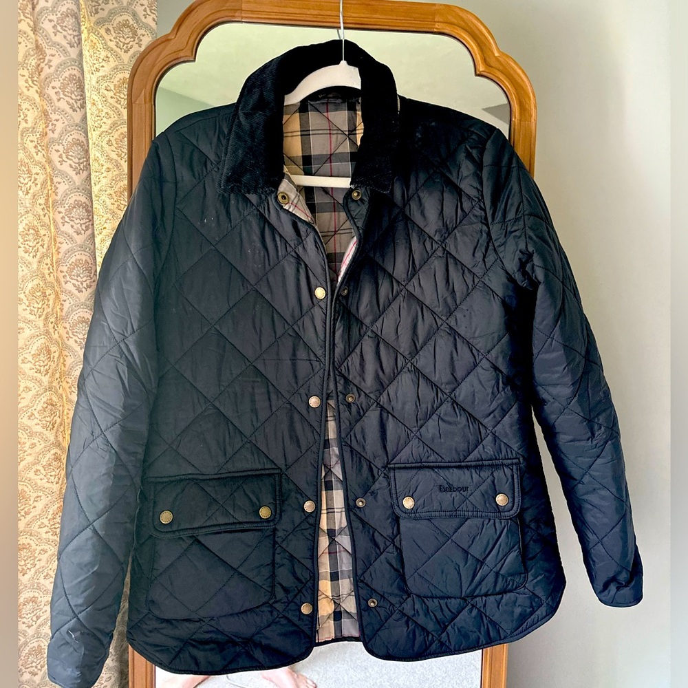 Barbour quilted barn coat